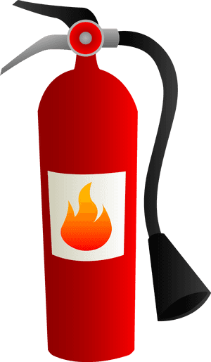 Fire Safety Clipart - Free Clip Art Fire Extinguisher, HD Png Download PNG with transparent background