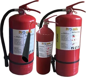 Red Fire Extinguishers Variety PNG Image