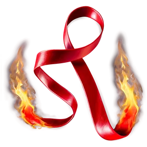 Red Fire Flame Ribbon Png 82 PNG Image