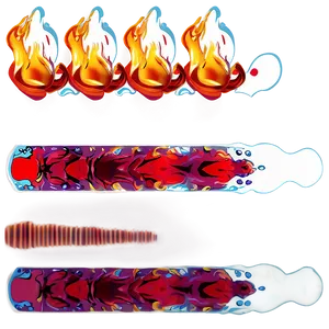 Red Fire Water Reflection Png Rak PNG Image