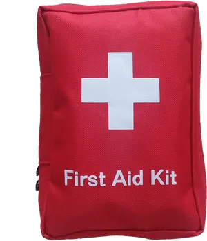 Red First Aid Kit Bag PNG Image