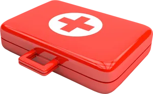 Red First Aid Kit3 D Render PNG Image