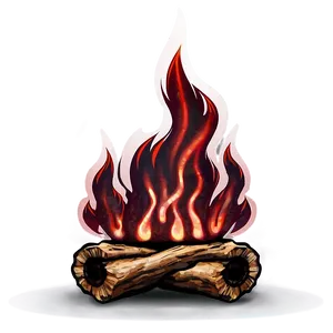 Red Flames B PNG Image