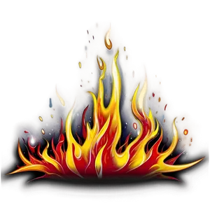 Red Flames C PNG Image