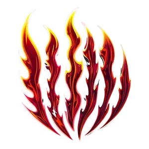 Red Flames Sketch Png Bcw PNG Image