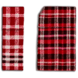 Red Flannel Fabric PNG 06212024 PNG with transparent background