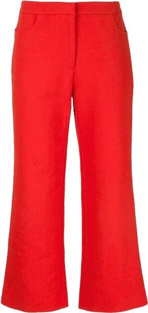 Red Flared Trousers.png PNG