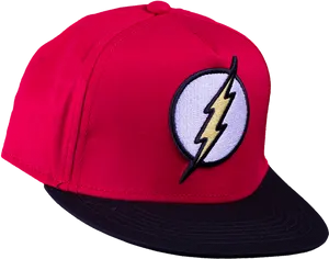 Red Flash Logo Cap PNG Image