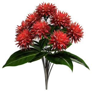 Red Flower Bush Png Cok90 PNG Image