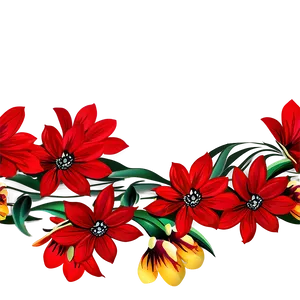 Red Flowers Clip Png Mfs PNG Image