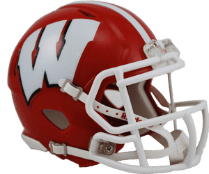 Wisconsin Badgers Red Riddell Mini Speed Helmet - Rutgers Helmet Png, Transparent Png PNG with transparent background
