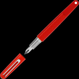 Red Fountain Pen - Montblanc M Red Fountain Pen, HD Png Download PNG image with transparent background