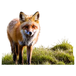 Red Fox In Nature Png Fku PNG Image