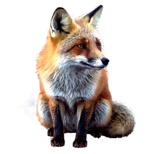 Red Fox In Winter Png 06242024 PNG Image