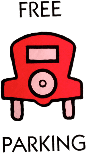 Monopoly Free Parking - Free Parking Symbol Monopoly, HD Png Download PNG with transparent background