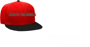 Red Gangsta Snapback Hat PNG Image