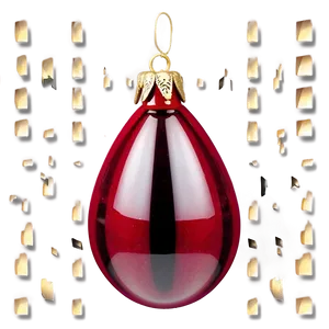 Red Glass Ornament Png Vyd PNG Image