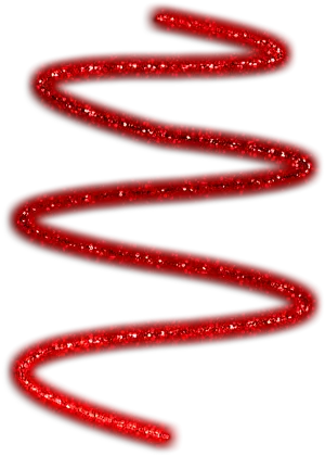 Red Glitter Swirls PNG Image