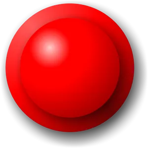 Red Gradient Sphere Graphic PNG Image