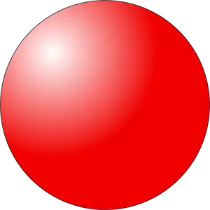 Red Gradient Sphere Illustration PNG Image