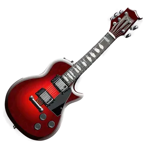 Red Guitar Vector Png Khs16 PNG Image