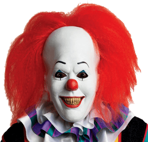 Pennywise The It Clown Horror Mask - Halloween Costumes Clown Scary PNG image with transparent background