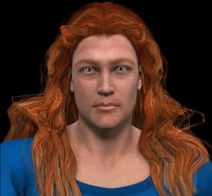 Man, Hair, Red Hair, Head, Portrait, Isolated, Personal - Roux Cheveux Long Homme, HD Png Download PNG image with transparent background