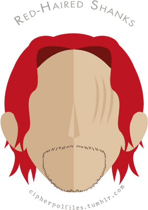 Red Haired_ Shanks_ Animated_ Character PNG