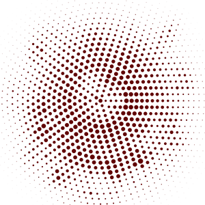 Red Halftone Pattern Spiral PNG Image