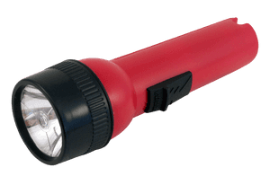 Red Handheld Flashlight PNG image with transparent background