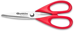 Red Handled Scissors Qutin36101 PNG Image