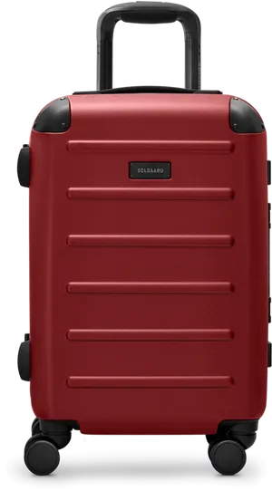 Red Hardshell Carry On Luggage PNG Image
