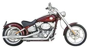 Red Harley Davidson Motorcycle PNG Image