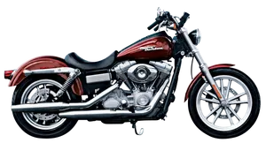 Red Harley Davidson Motorcycle PNG Image