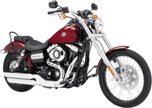 Red Harley Davidson Png Image - 2014 Harley Davidson Wide Glide, Transparent Png PNG image with transparent background