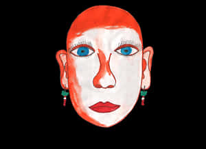 Red Headed Illustration PNG image with transparent background