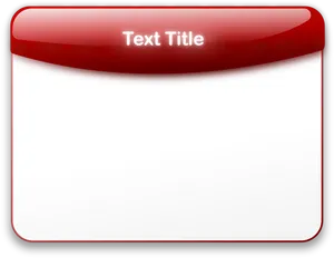 Red Header Blank Template PNG Image