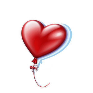 Red Heart Balloon PNG 10 PNG