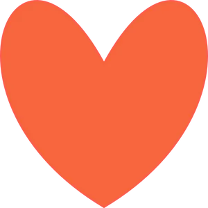 Red Heart Clipart Graphic PNG Image