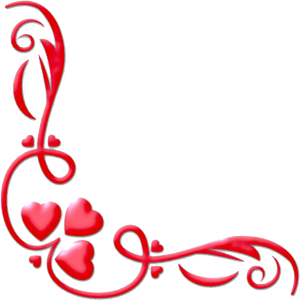 Heart Valentines Day Border Png Image - Valentines Corner Png, Transparent Png PNG