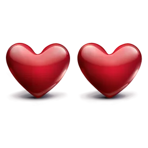 Red Heart Emoji B PNG Image