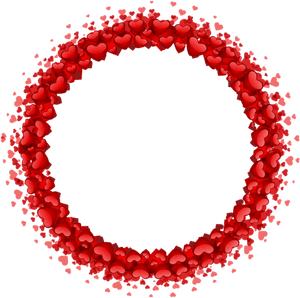 Heart Border Png - Heart Circle Border Png, Transparent Png PNG