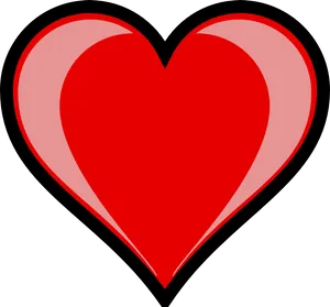 Red Heart Graphic PNG Image