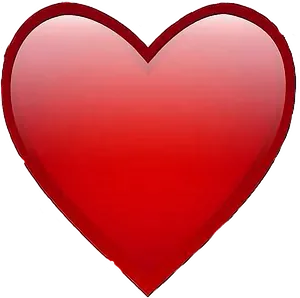 Red Heart Graphic PNG Image