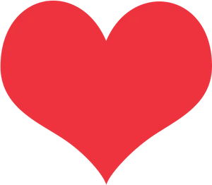 Red Heart Iconon Blue Background PNG Image