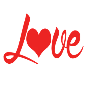 Red Heart Love Graphic PNG Image