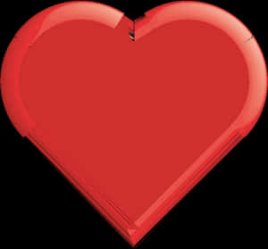 Red Heart Shape Graphic PNG image with transparent background
