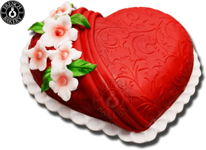 Heart Shape Full Cake - Birthday Love Cake Png, Transparent Png PNG image with transparent background
