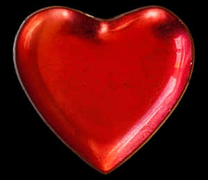 Red Heart Shaped Object PNG image with transparent background