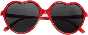 Heart Shaped Sunglasses Png, Transparent Png PNG
